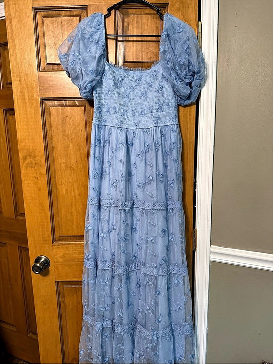 Altar'd State Dresses & Skirts - Altar'd State Floral Maxi Dress Blue.